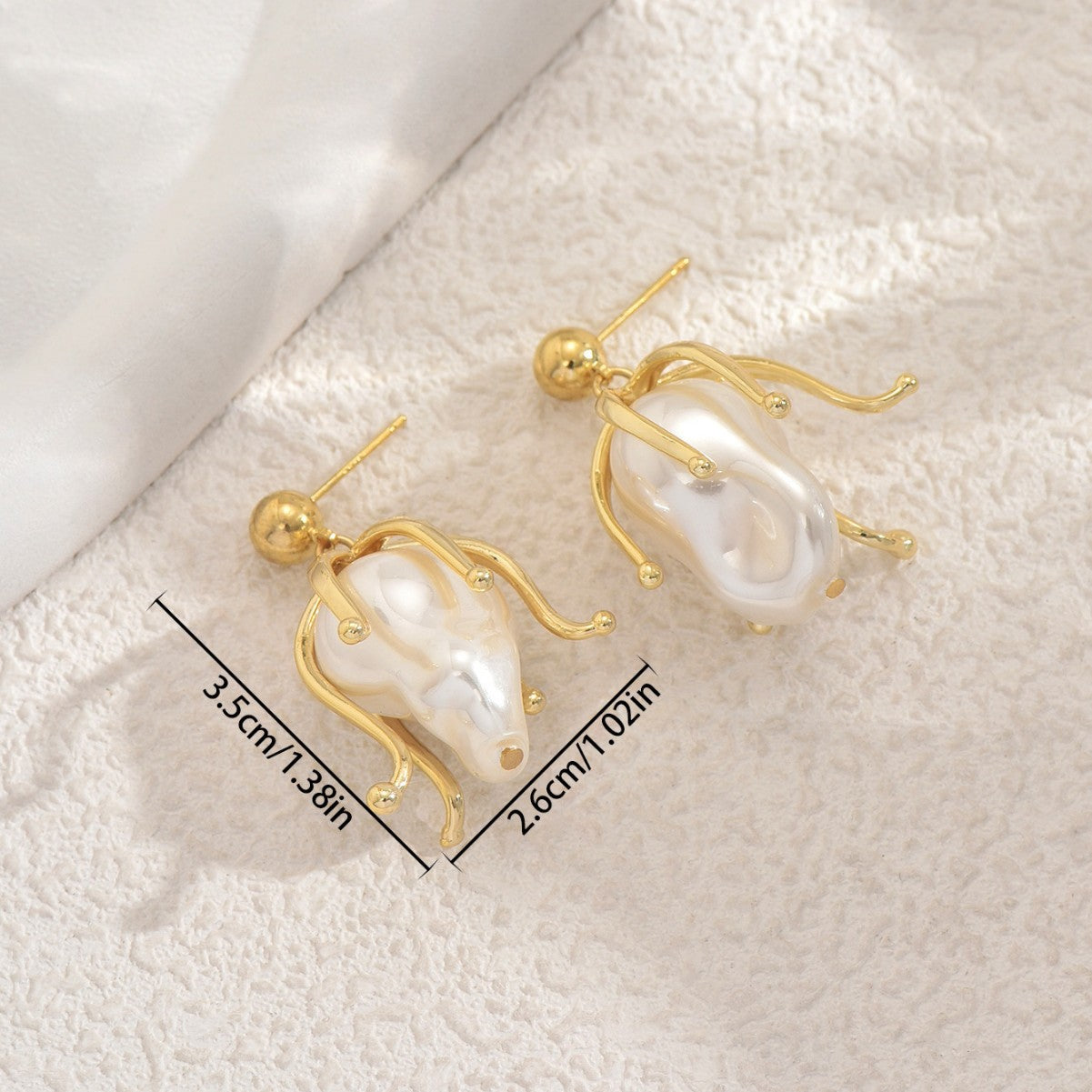 Niche Baroque Pearl High-End Earrings
