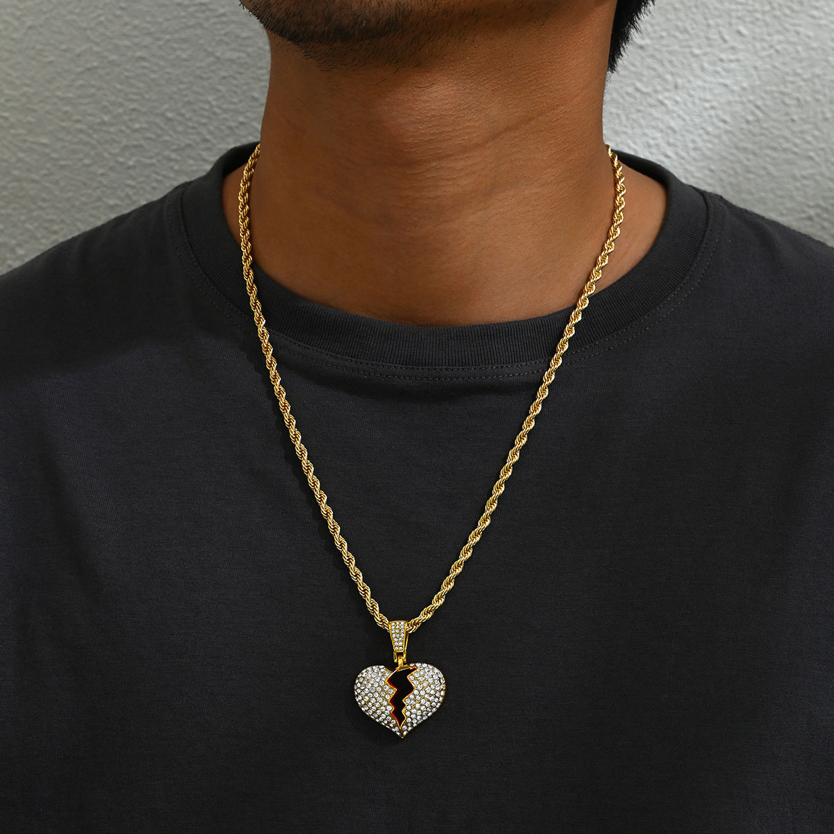 Men's Personalized Diamond-Encrusted Cuban Necklace