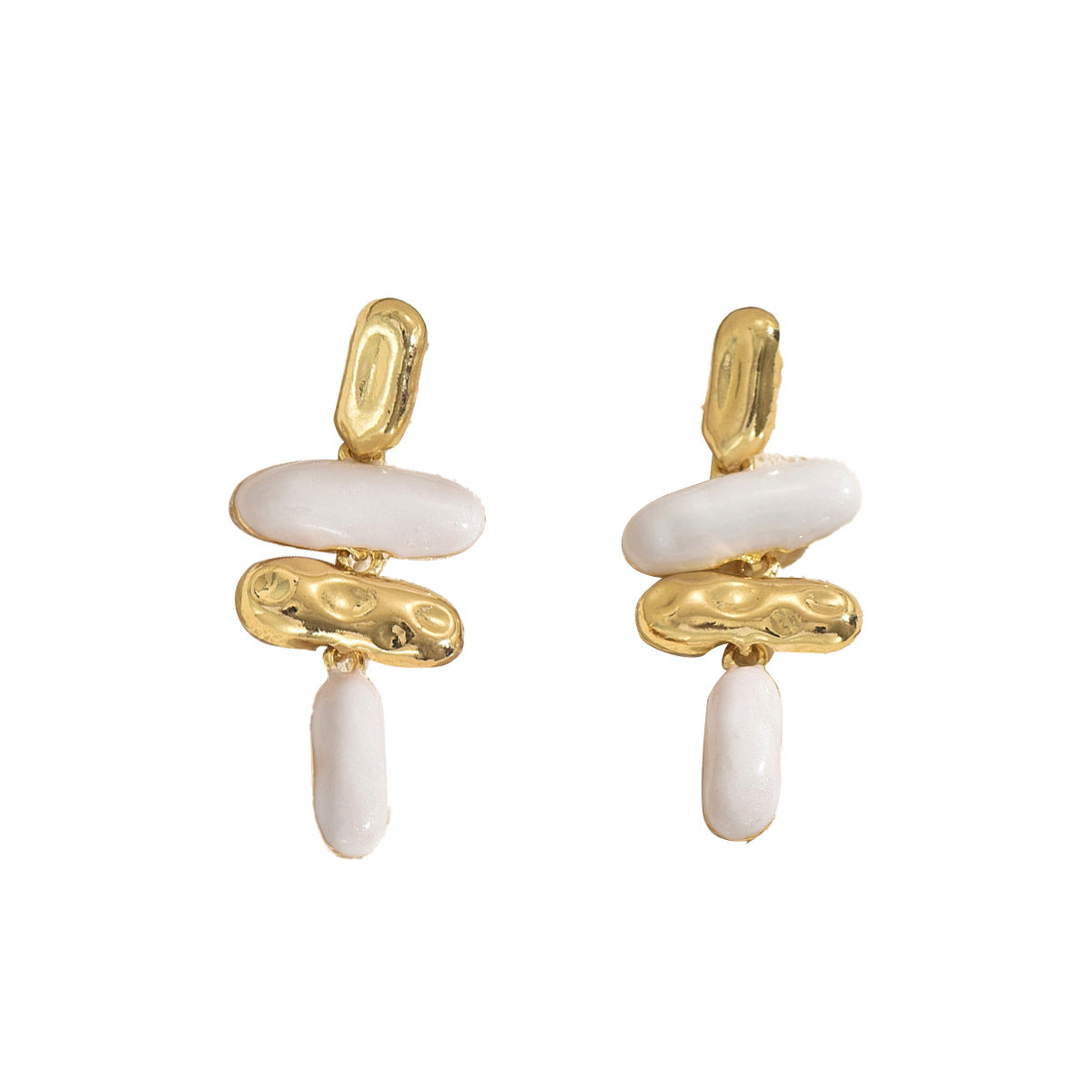 Niche teardrop-shaped high-end stud earrings