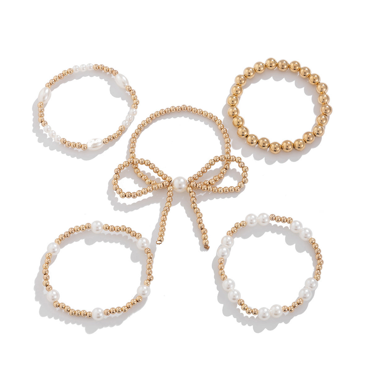 Bow braided bracelet set