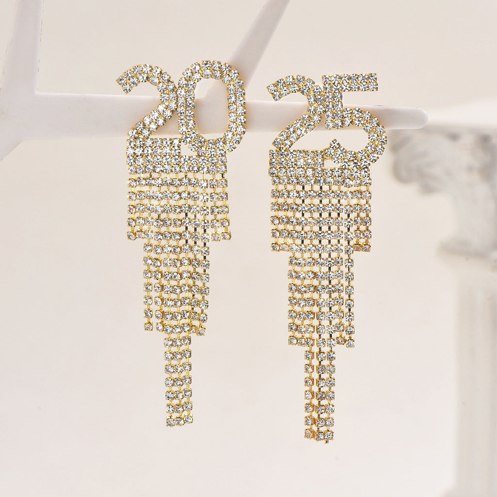 Niche Digital Design Diamond Earrings