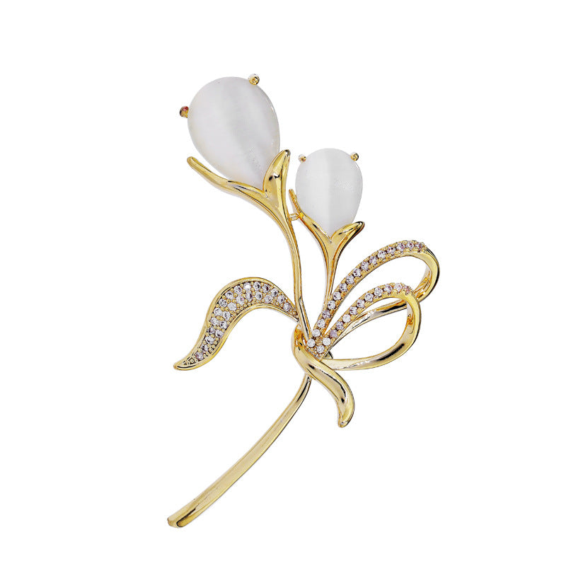 broche tulipán