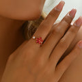 Sweet Flower Open Ring