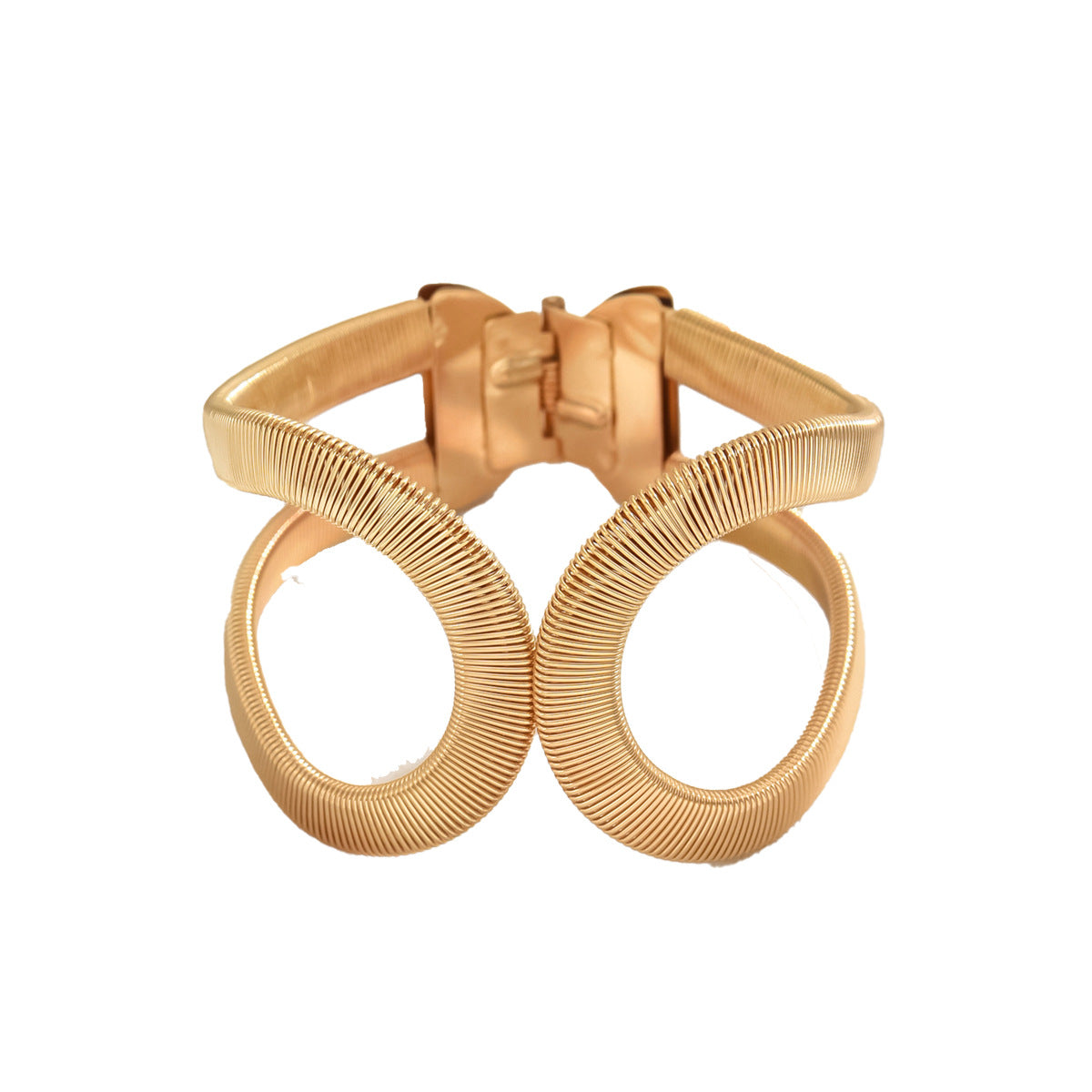 Unique spring-folding and wrapping bracelet