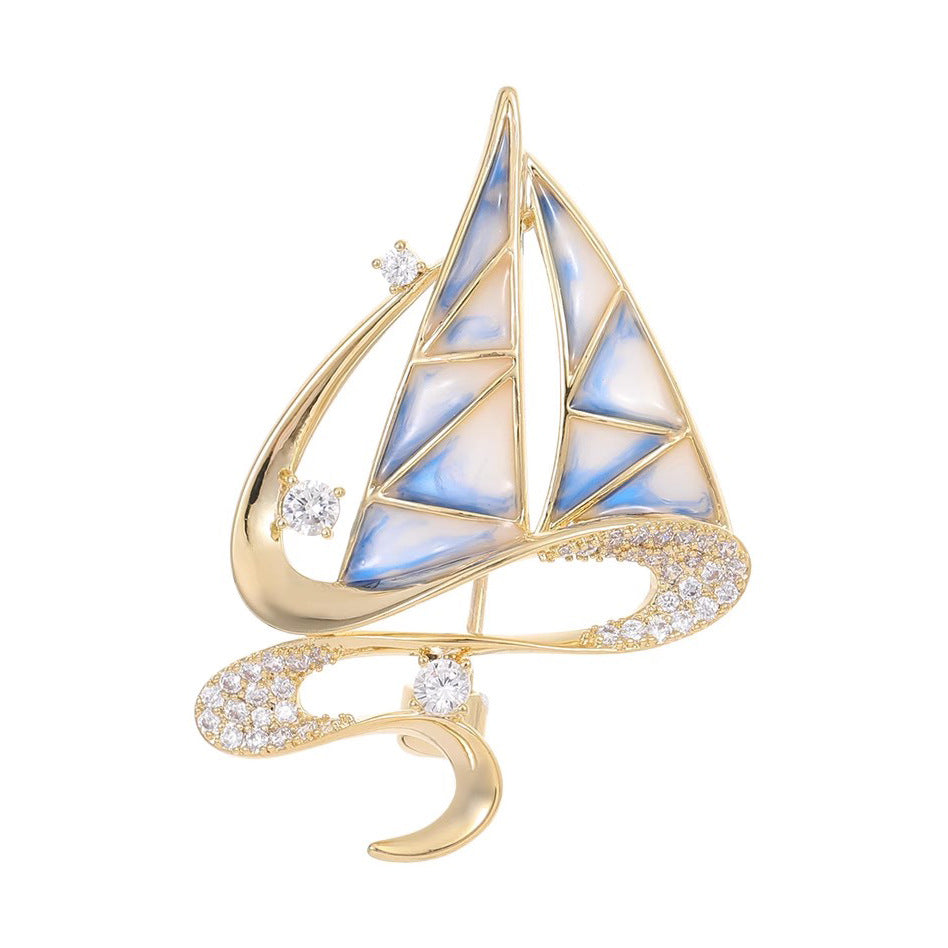 Smooth Sailing Brooch