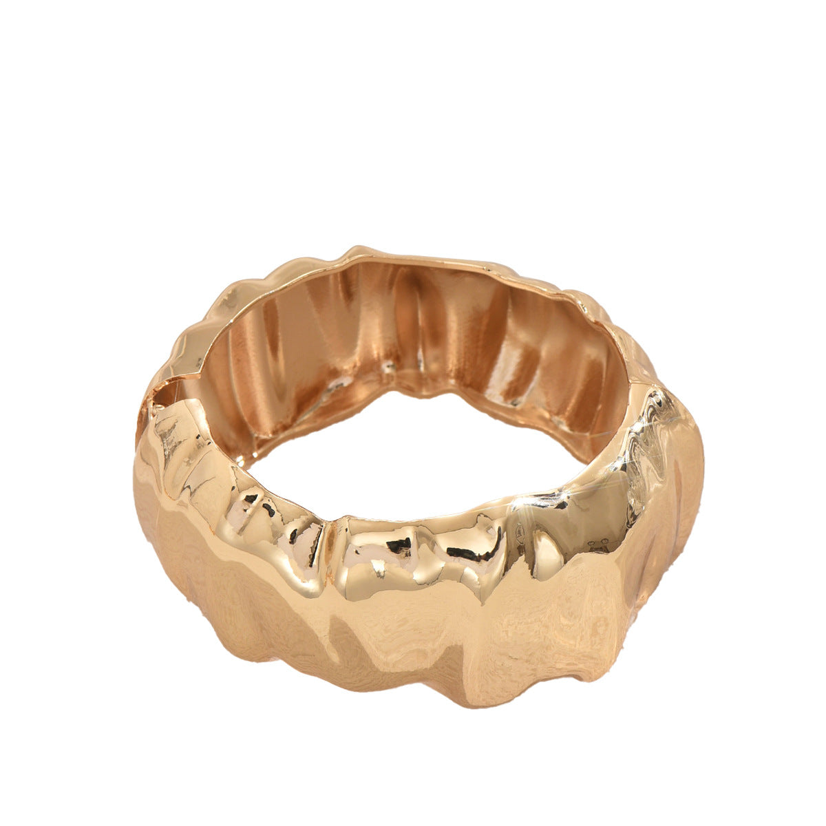 High-end glossy pleated bracelet