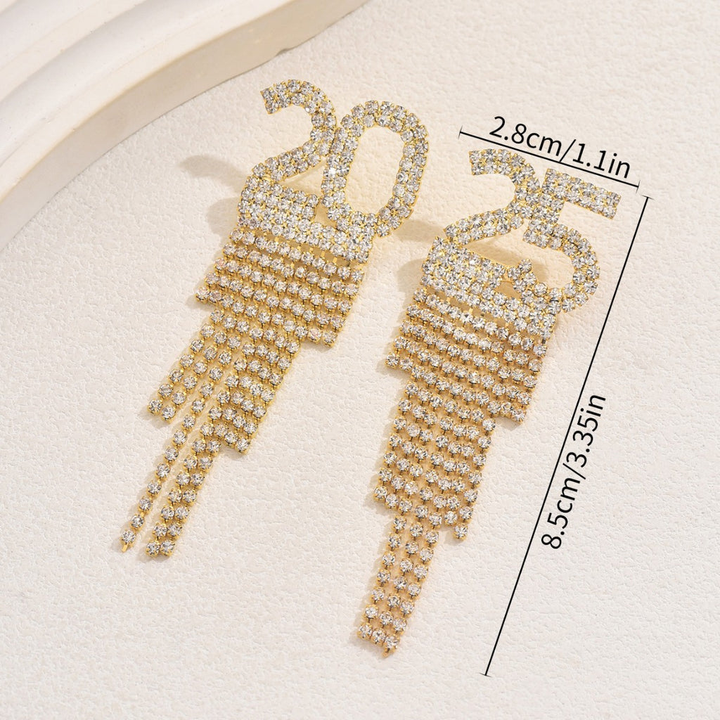 Niche Digital Design Diamond Earrings