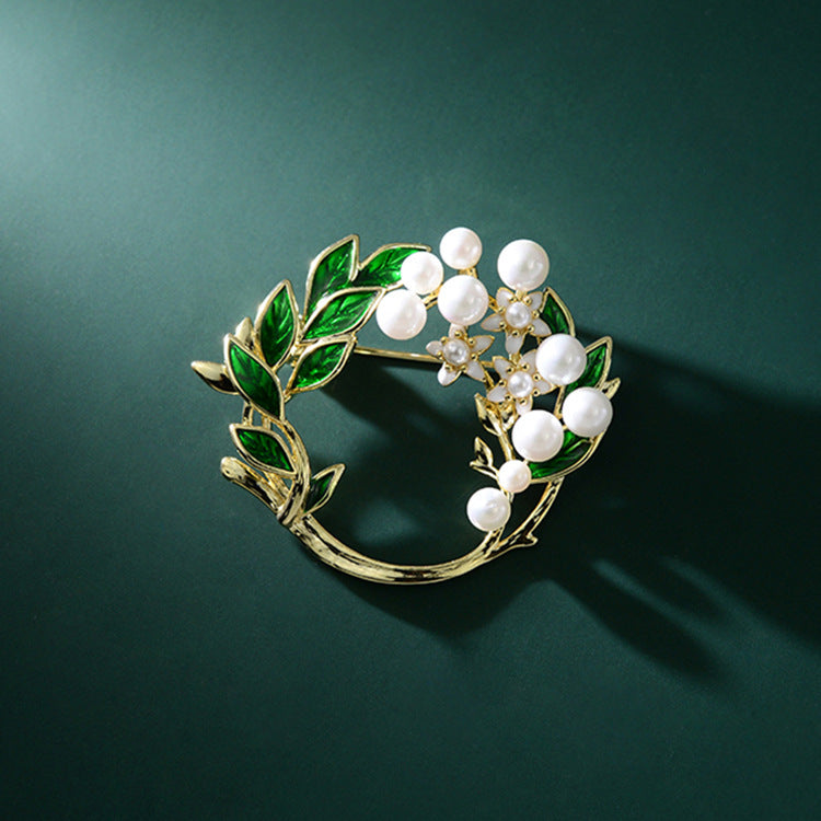 Broche de Gardenia de Perla