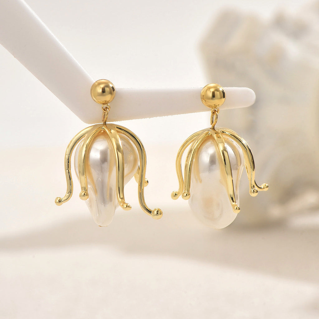 Niche Baroque Pearl High-End Earrings