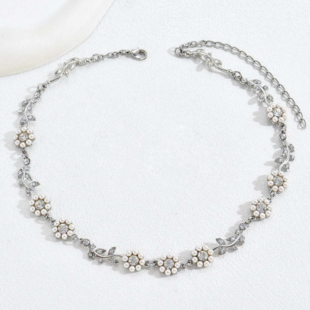 Personalized Pearl Necklace and Earring Set