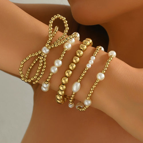 Bow braided bracelet set