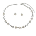 Personalized Pearl Necklace and Earring Set