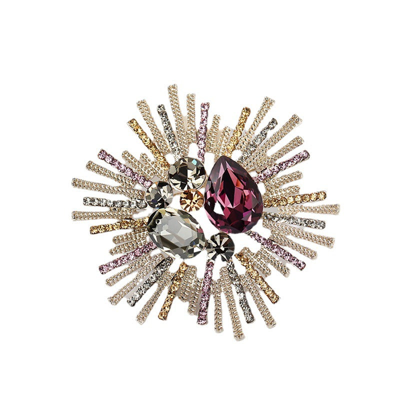 crystal brooch