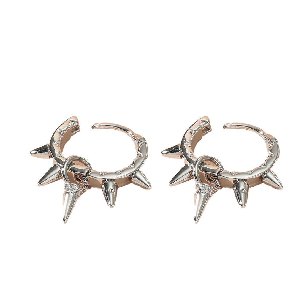 Unique zircon earrings.