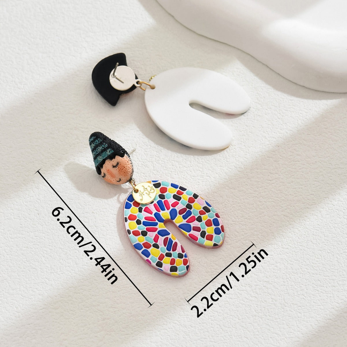 Unique doll earrings