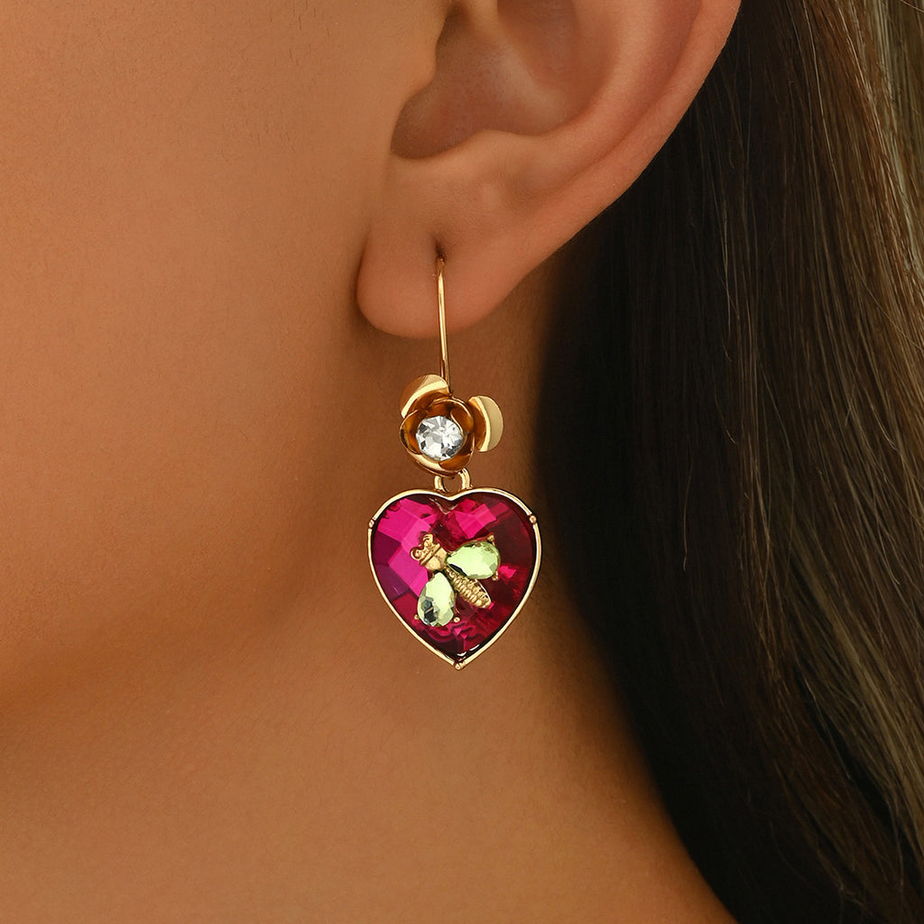 Dragonfly diamond earrings