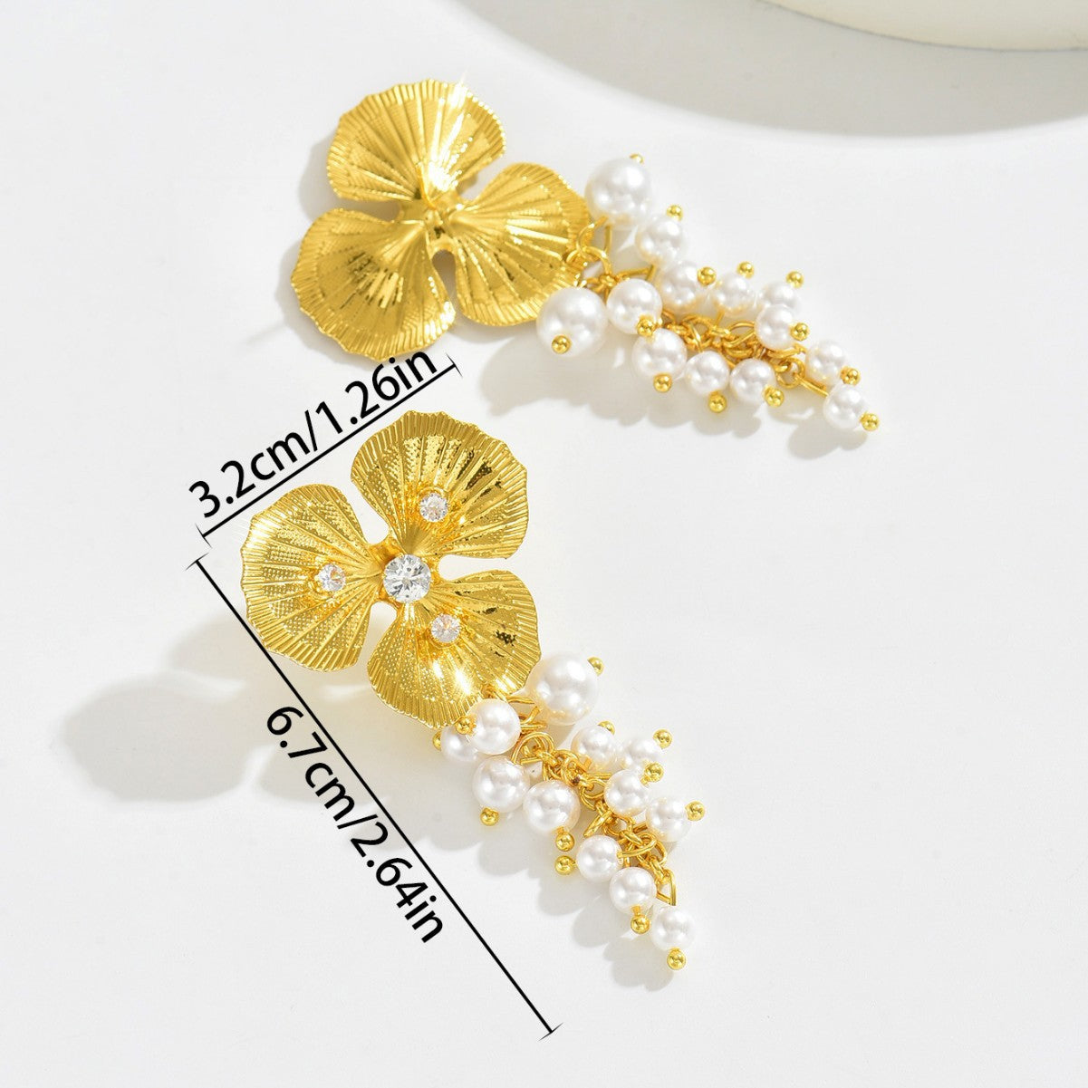 Pearl Flower Earrings