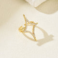 Geometric star-shaped open ring