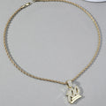 Fashionable hip-hop men's pendant twisted rope chain