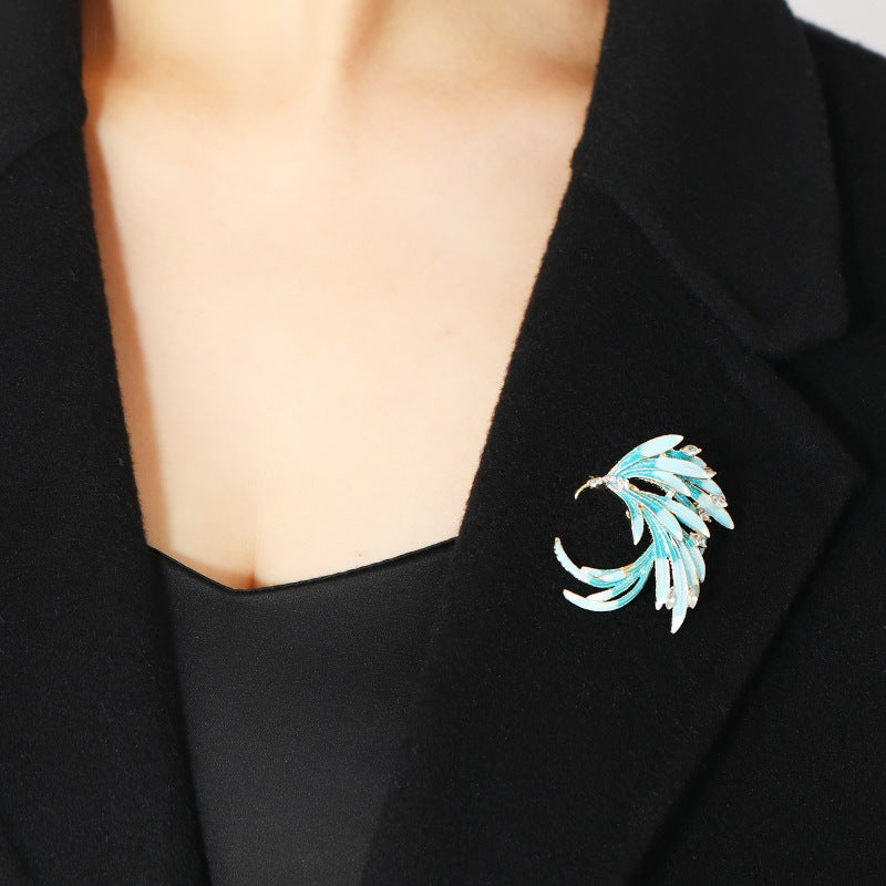 Phoenix Feather Brooch