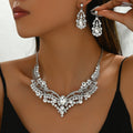 Niche diamond-encrusted necklace and earring sets.
