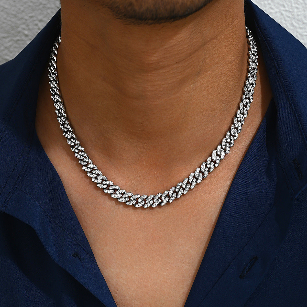 Original niche men's diamond necklace