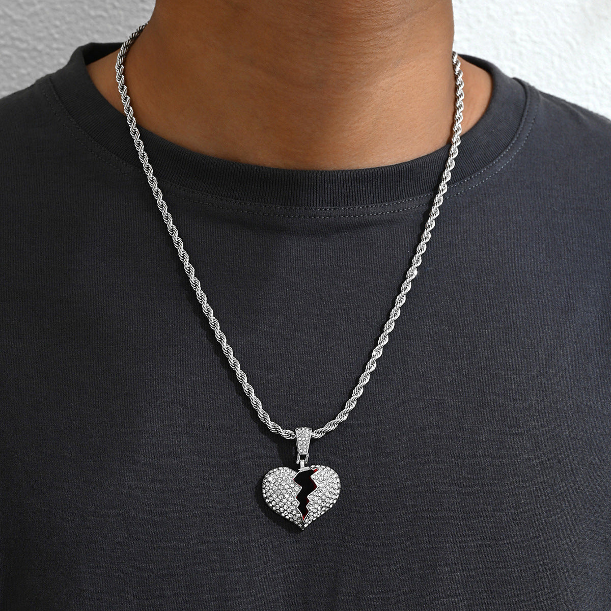 Men's Personalized Diamond-Encrusted Cuban Necklace