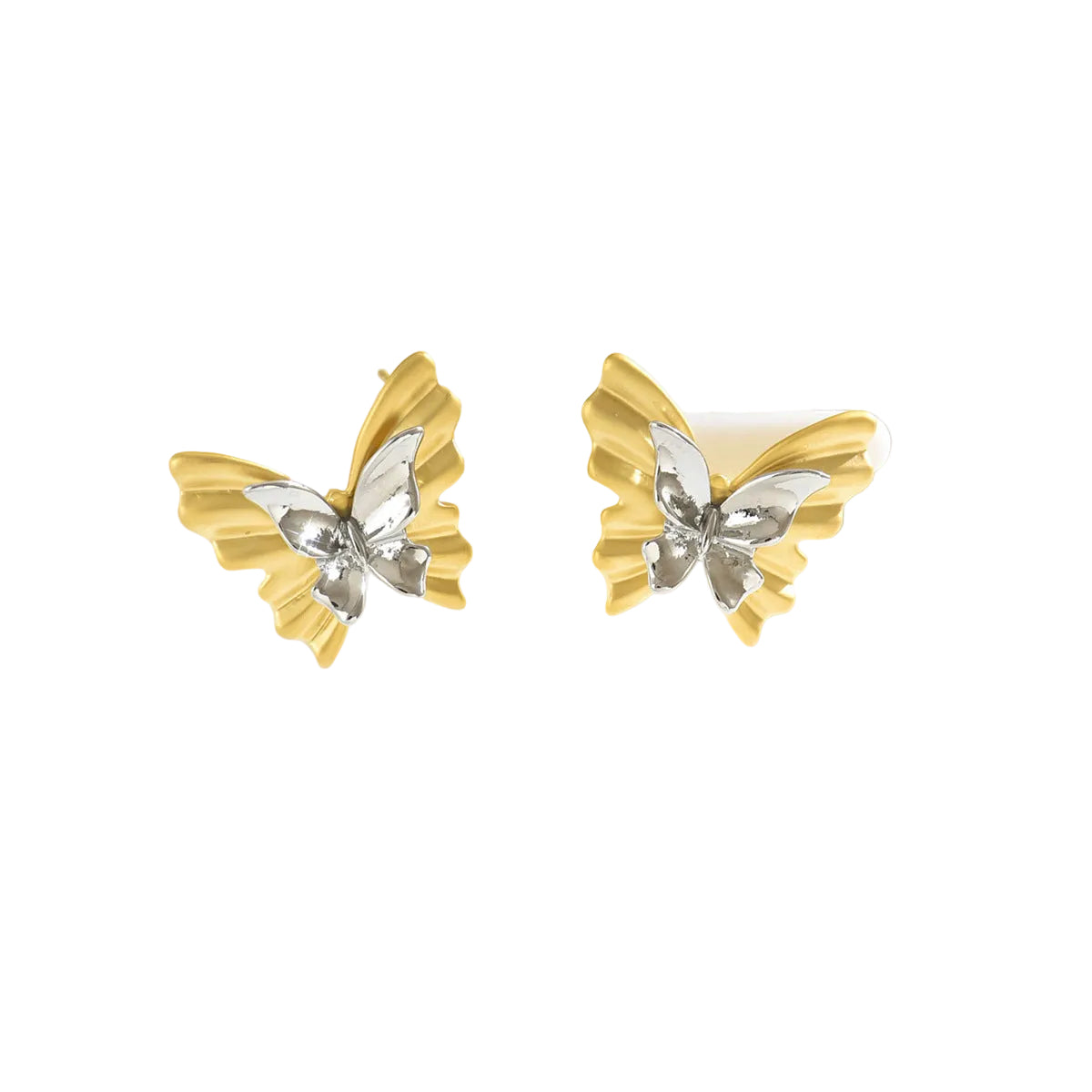 Fresh and sweet butterfly-themed high-end stud earrings