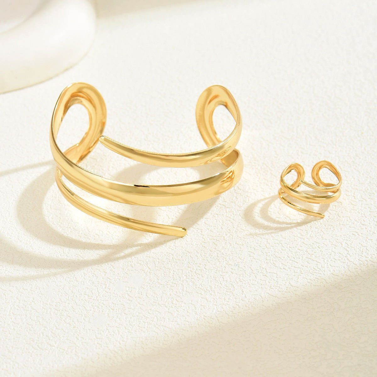 Unique snake and spider design bracelet set