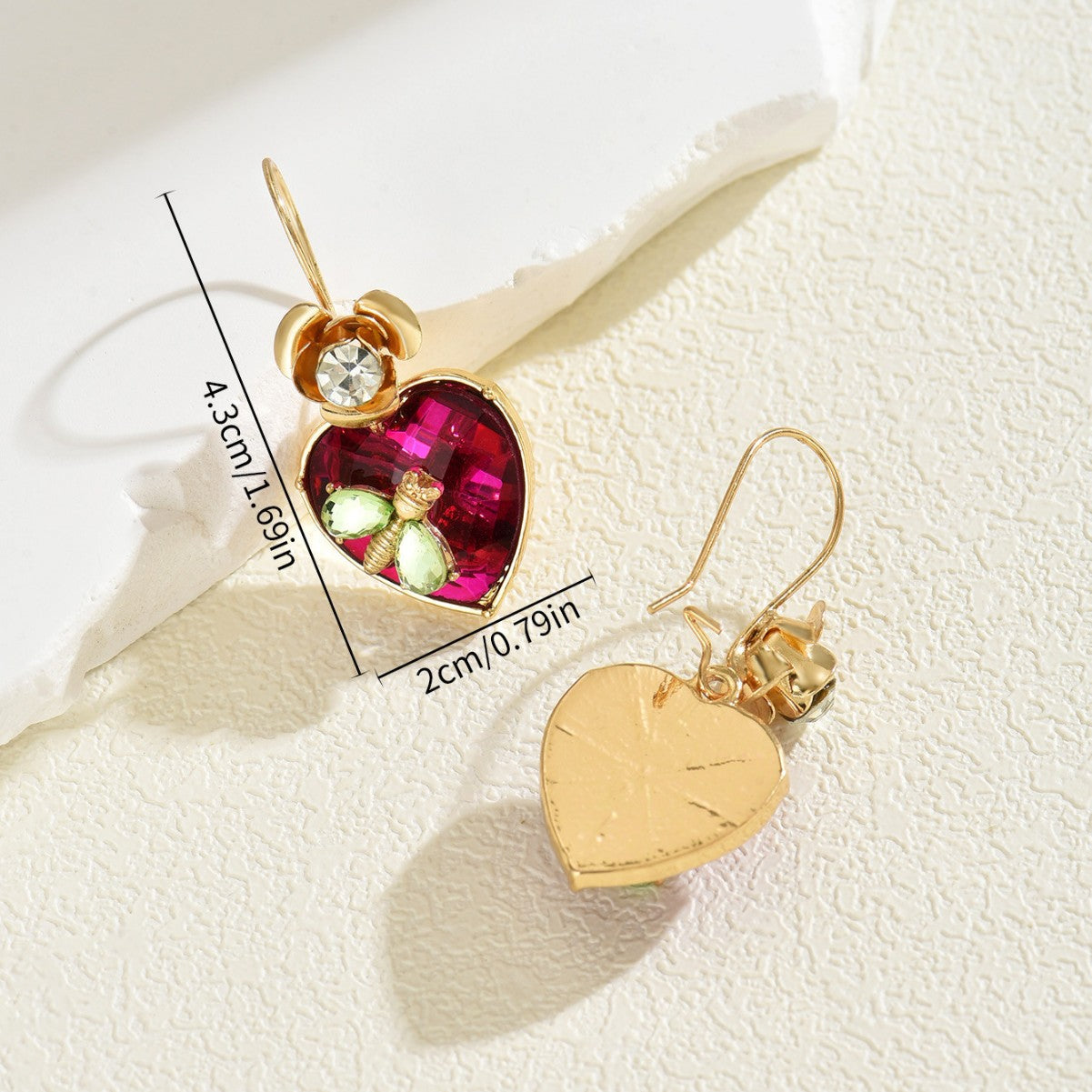 Dragonfly diamond earrings