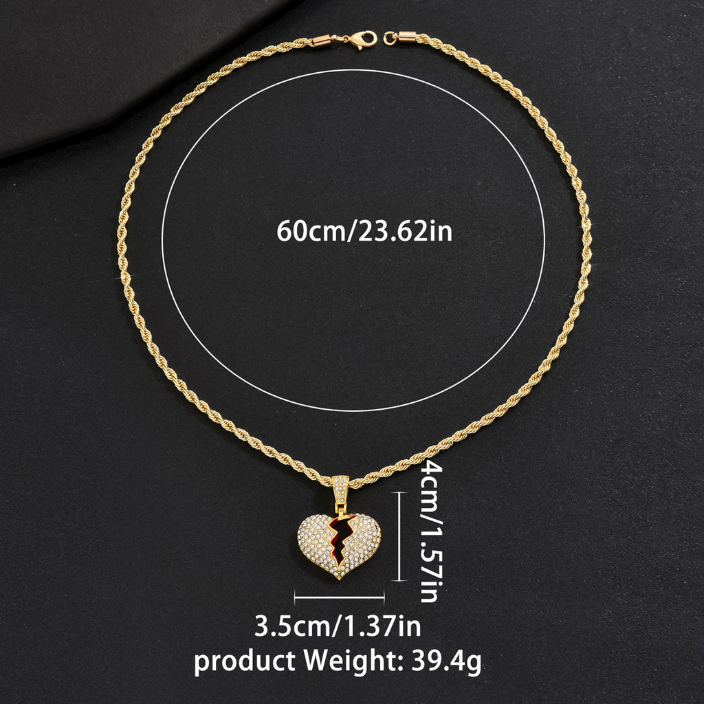 Men's Personalized Diamond-Encrusted Cuban Necklace