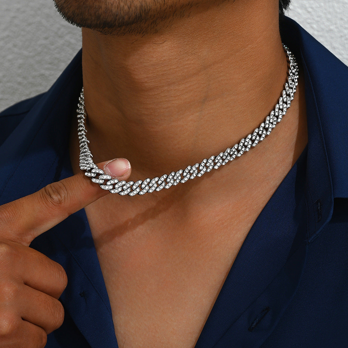 Original niche men's diamond necklace