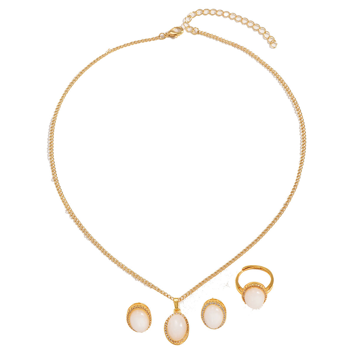 Fashion earrings, necklaces and ring sets