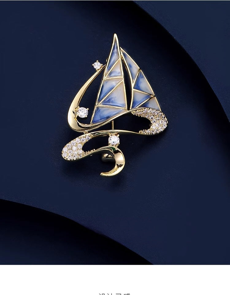 Smooth Sailing Brooch