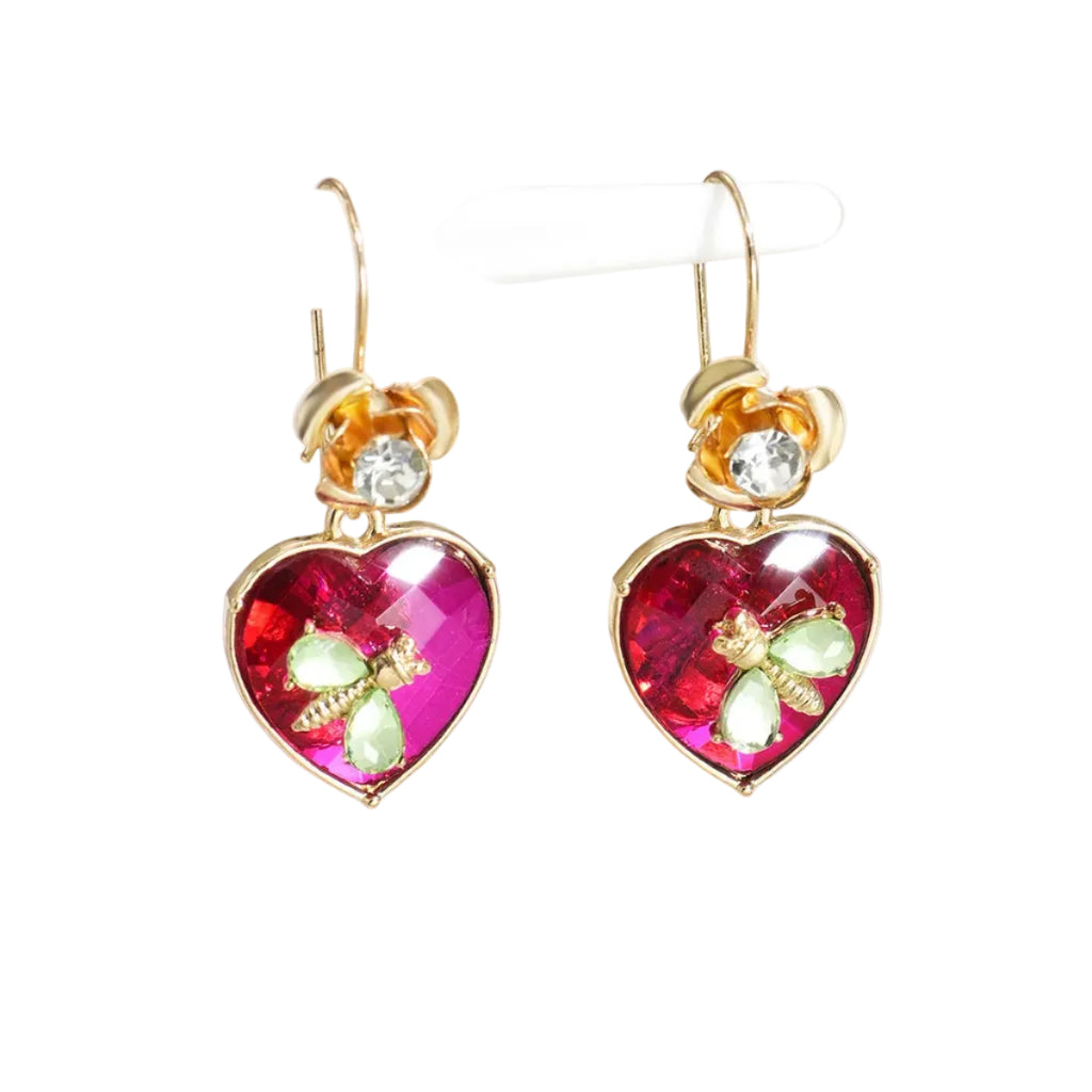 Dragonfly diamond earrings