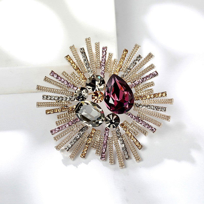 crystal brooch