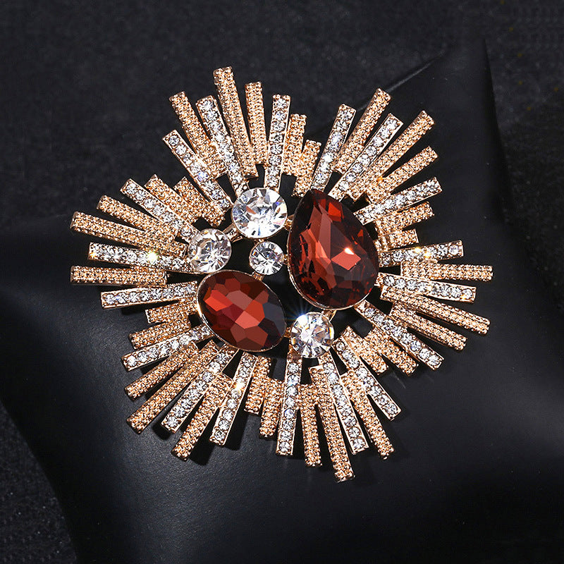 crystal brooch