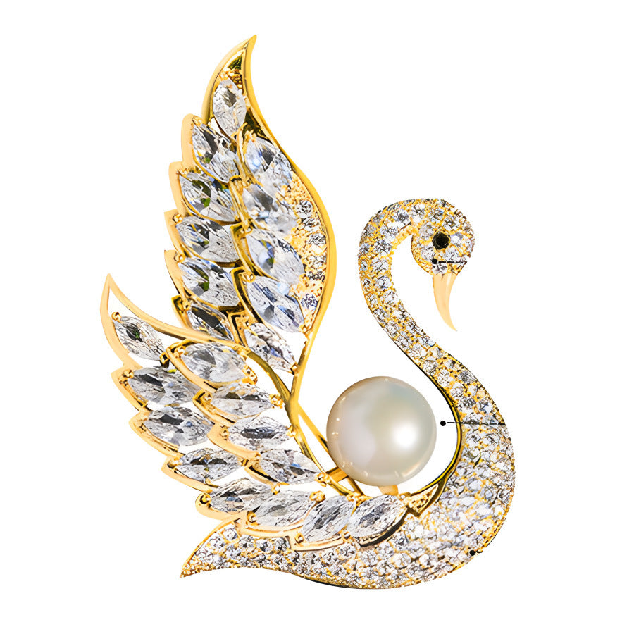 Swan brooch