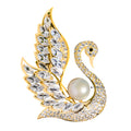 Swan brooch