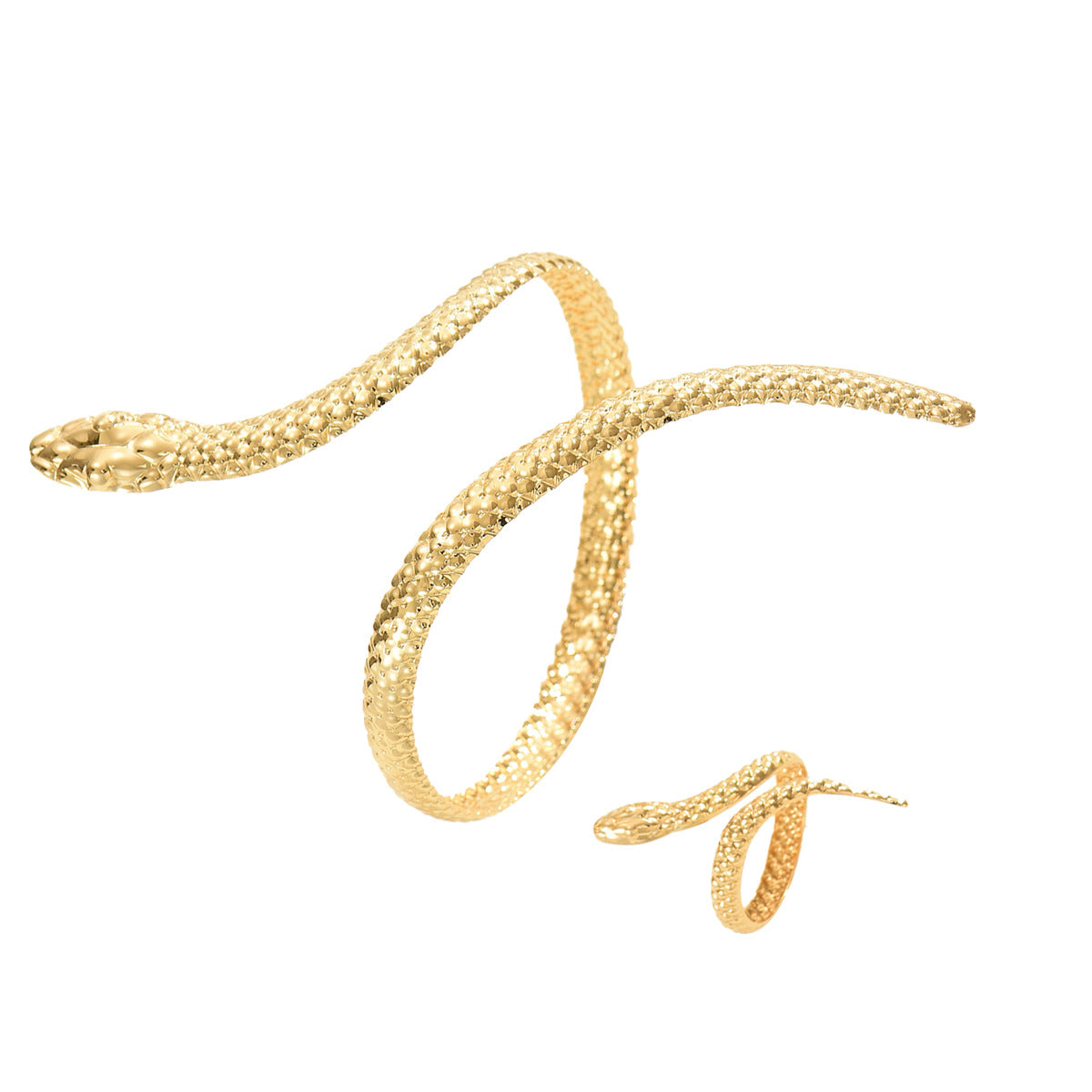 Unique snake and spider design bracelet set