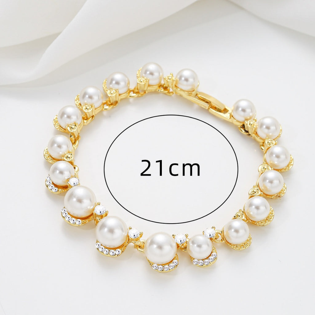 Stone Baroque Imitation Pearl Bracelet