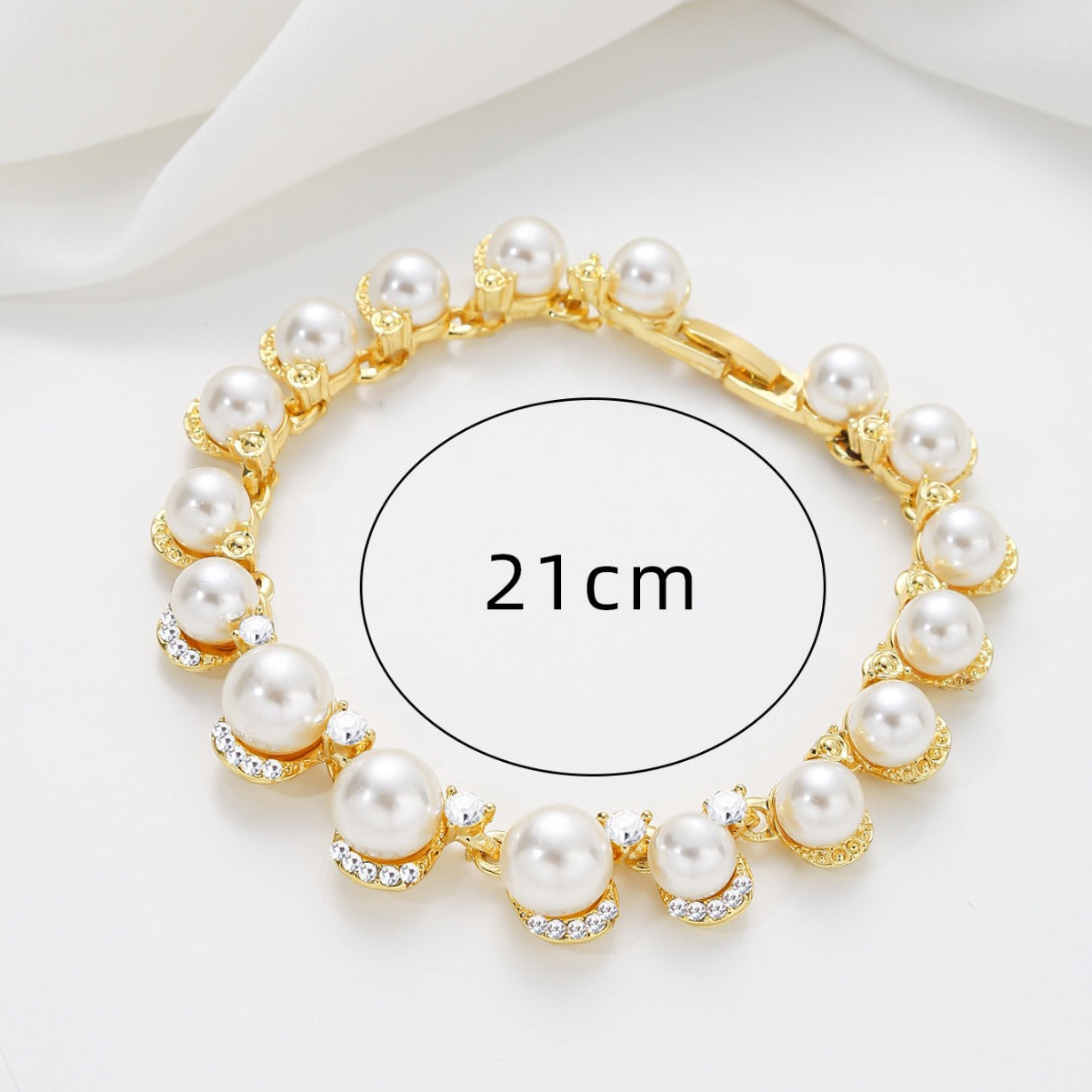 Stone Baroque Imitation Pearl Bracelet