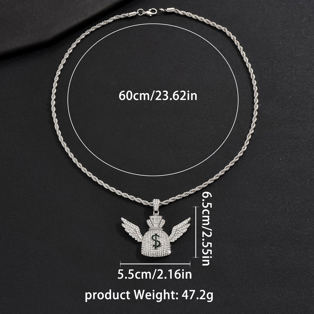 Angel Wings Cuban Necklace