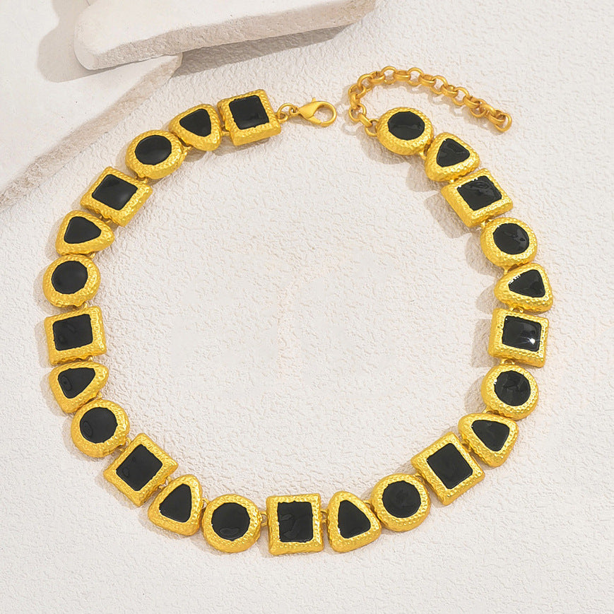 Personalized clavicle chain jewelry necklace earring bracelet set