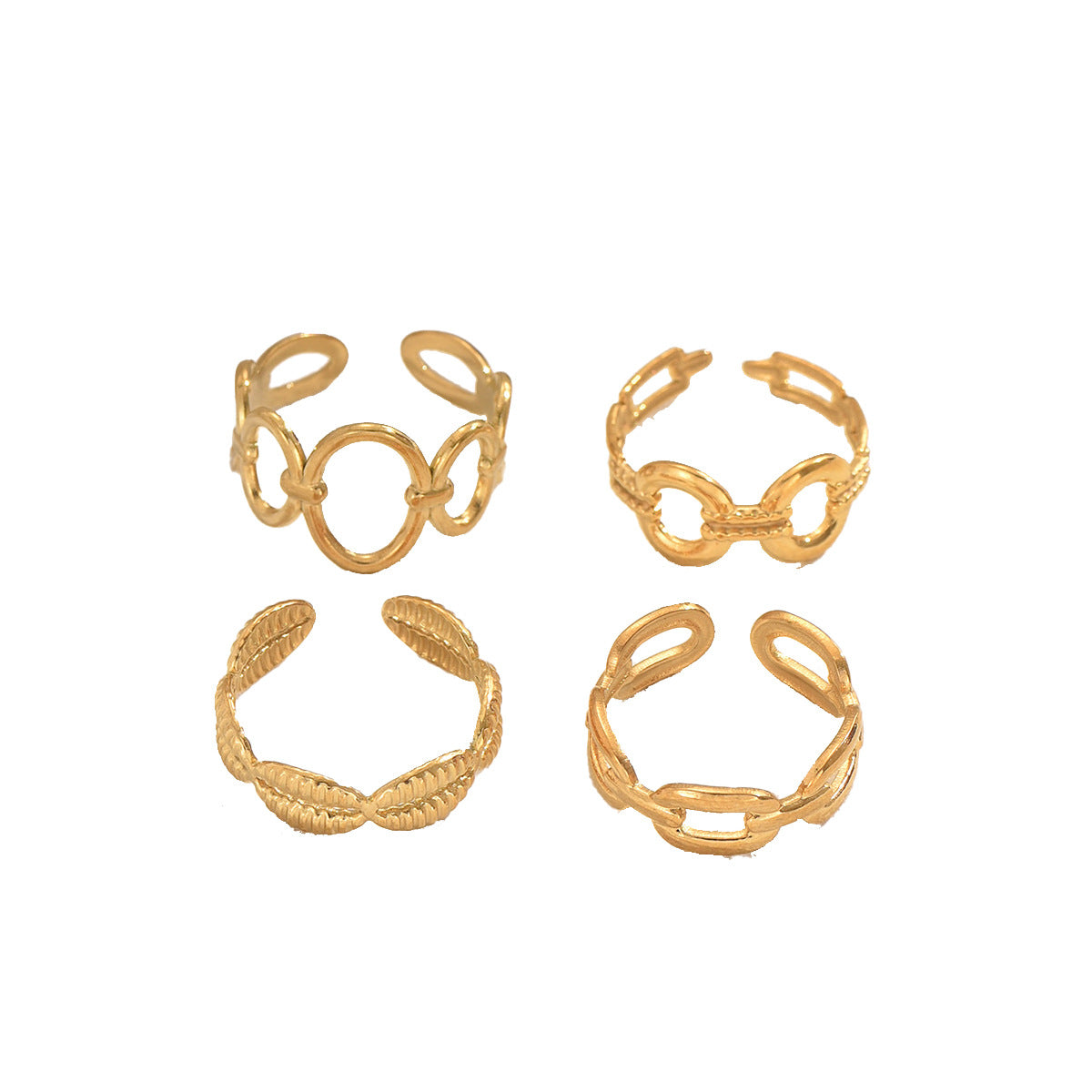 Shell Adjustable Opening Ring Set