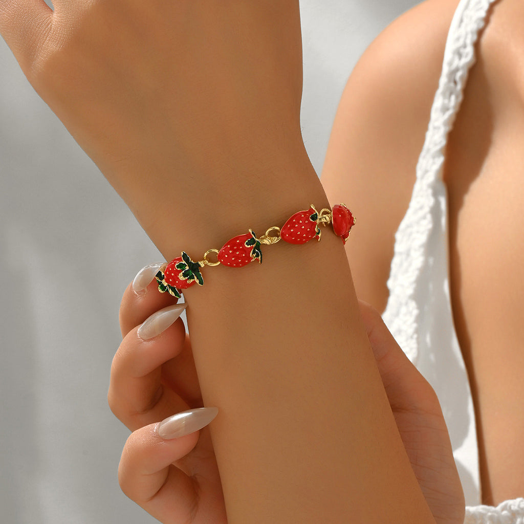 strawberry bracelet