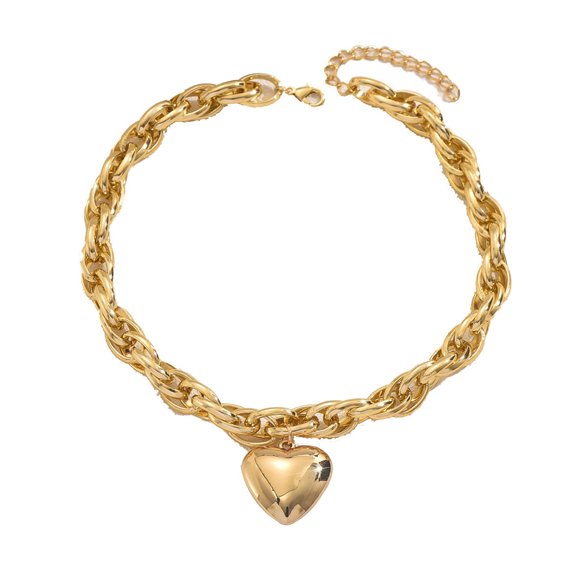 Heart-shaped high-end pendant necklace