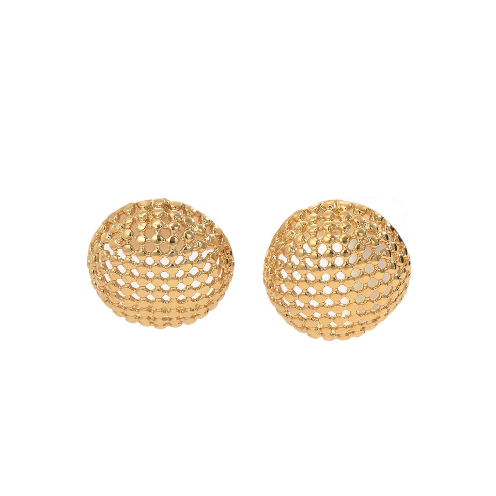 Geometric hollow high-end light luxury earrings