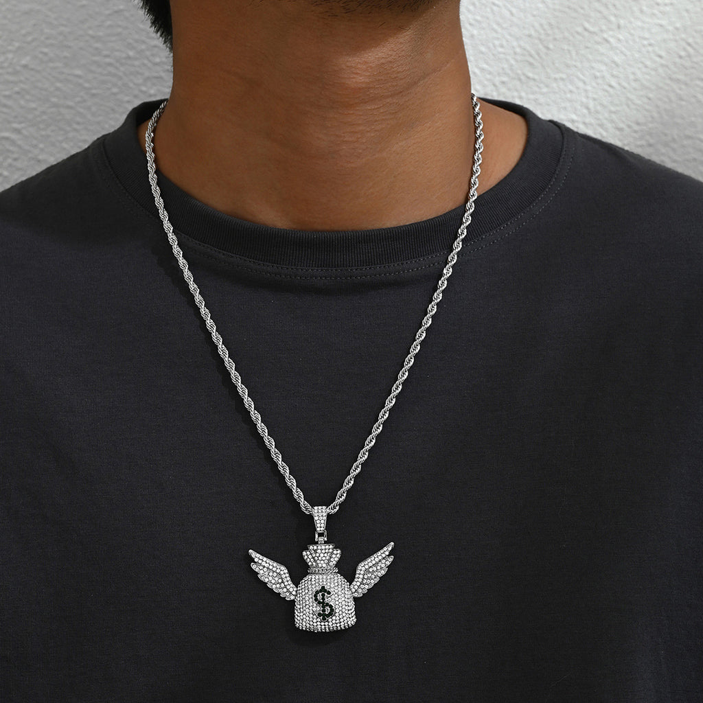 Angel Wings Cuban Necklace