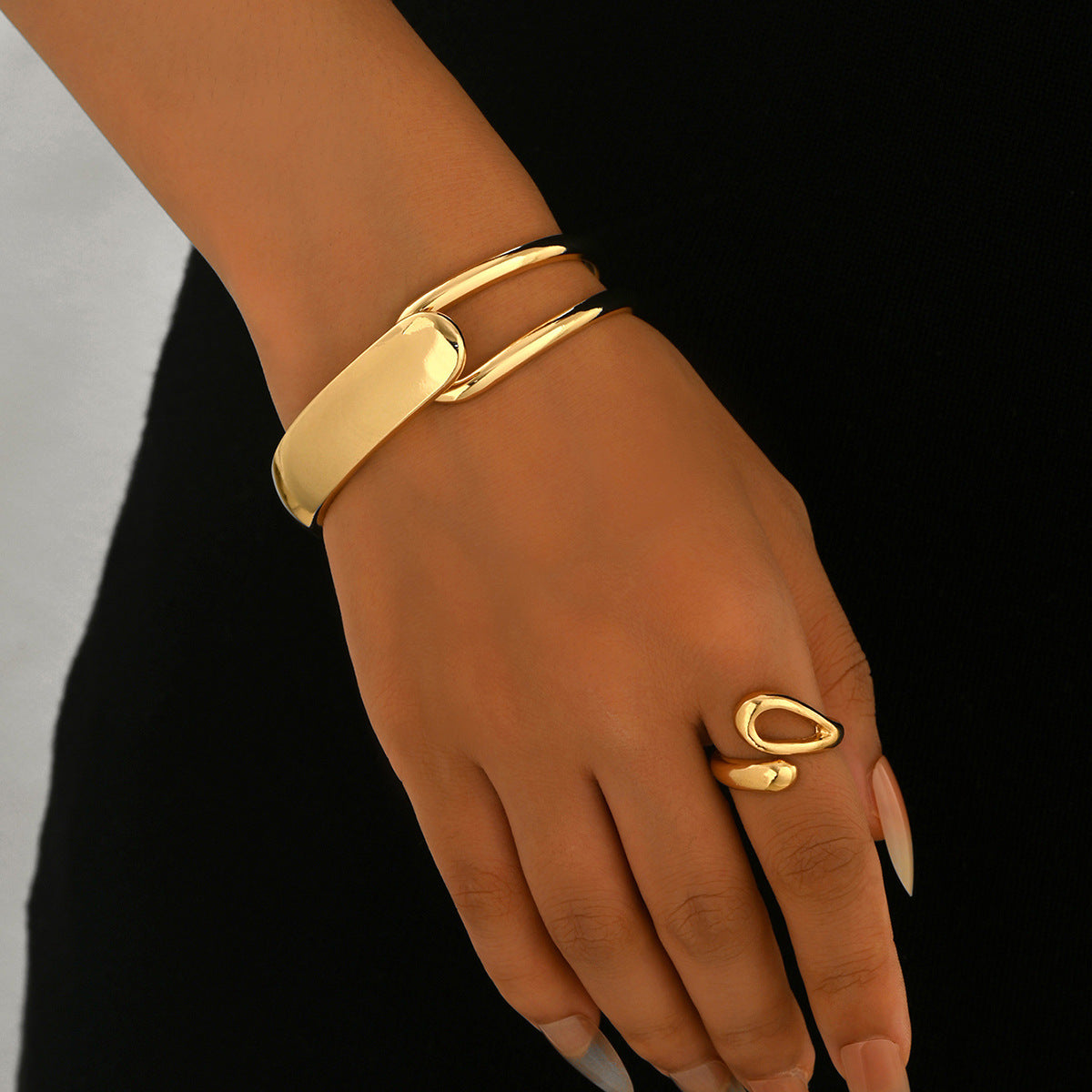 Niche Adjustable Ring and Bracelet Set